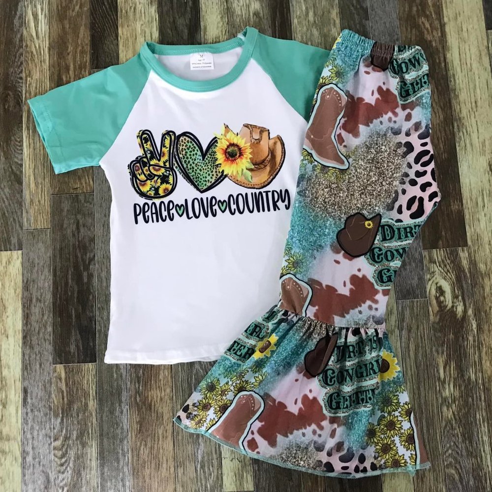 PEACE LOVE COUNTRY Bells Set